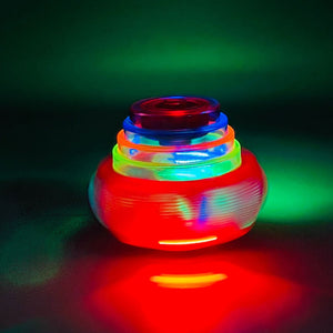 Colorful UFO Spinning Top (With music and flash light)