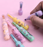 Unicorn Highlighter Bottle Shape for Boys / Girls ,Cute Highlighter Marker Pens for Kids (6Pcs Pack)